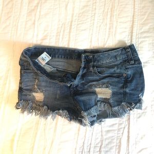 Express distressed shorts